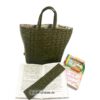 II - More than Words- Büchertasche mit Lesezeichen mit Schrift. Stoff-Unikate handmade in Germany