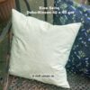 40 x 40 cm Dekokissen mit Schneeglöckchenmotiven und Blättern. Stoff-Unikate handmade in Germany