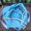 Innenansicht der Jumbo-Tasche Save the Sea. Stoff-Unikate handmade in germany