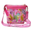 Vorderseite der Tablet-TAsche genäht aus Tula-Pink-Stoffen mit Katzenmotiven. Stoff-Unikate handmade in Germany