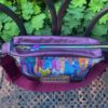 Obere Ansicht der Tablet-Tasche mit bunten Katzen. Stoff-Unikate handmade in germany