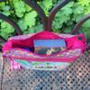 Tablet-Tasche Tula Kitty passend für zwei Taschenbücher und eine Wasserflasche. Stoff-Unikate handmade in germany