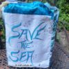 Jumbotasche Save the Sea mit Walmotiven. Stoff-Unikate handmade in Germany