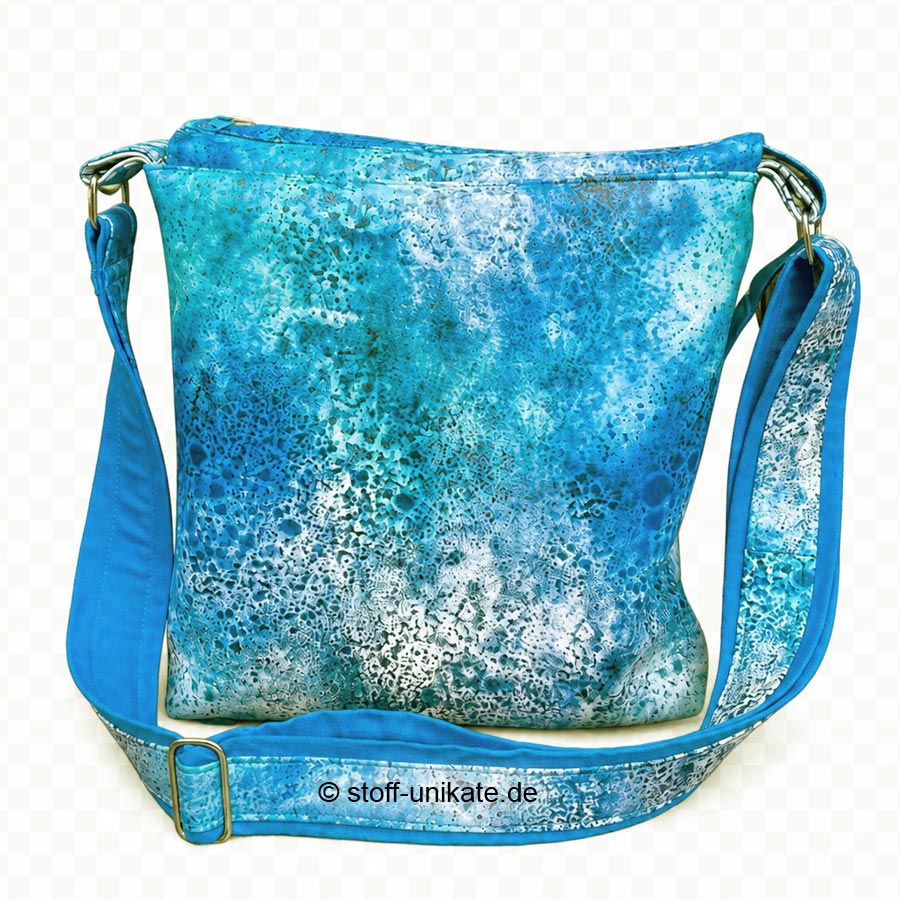 Rückseite aus Kunstleder der Tablet-Tasche Turtles. Stoff-Unikate handmade in Germany