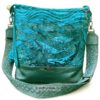 Tablet-Tasche mit Wal Hope in Türkis-Petrol-tönen. Stoff-Unikate handmade in Germany