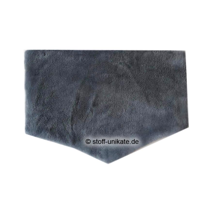 Halstuch-Loop aus Stoff und weichem Fleece in dunkelgrau. Stoff-Unikate handmade in Germany