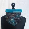 Halstuch-Loop, Wendeloop mit fliegenden Drachenmotiven aus Baumwolle und Fleecestoff. Stoff-Unikate handmade in Germany