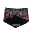 Weicher Halstuch-Loop aus Baumwolle mit Fleece und bunten Katzenmotiven von Laurel Burch. Stoff-Unikate handmade in Germany