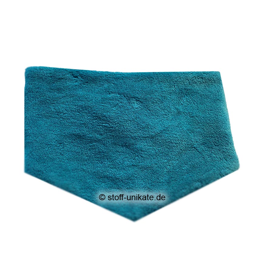Halstuch-Loop, Wendeloop in Petrol aus Fleecestoff. Stoff-Unikate handmade in Germany